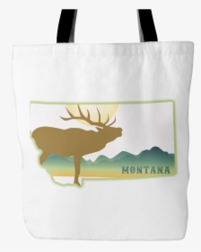 Montana Mountain Elk Tote Bag - Tote Bag, HD Png Download, Free Download