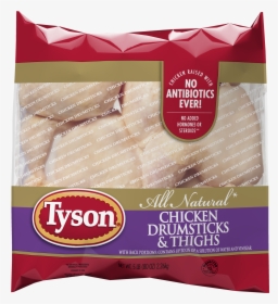 Tyson Foods Frozen Chicken Drumsticks And Thighs With - Tyson Foods, HD Png Download, Free Download