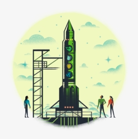Rocket Ship - Illustration, HD Png Download, Free Download
