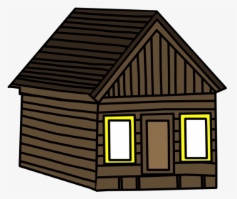Log Cabin, Brown, Yellow - House, HD Png Download, Free Download