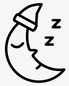 Night Sleepy Time Moon Svg Png Icon Free Download - Sleepy Time Clip Art, Transparent Png, Free Download