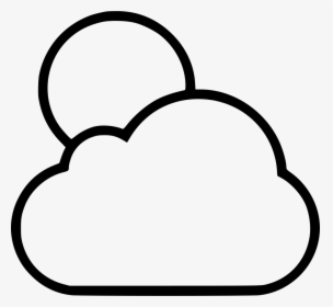 Full Moon Cloud Svg Png Icon Free Download - Moon With Clouds Drawing, Transparent Png, Free Download