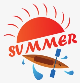 Orange Kayak, Illustration Of The Summer, Sun And Sea, HD Png Download, Free Download