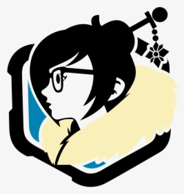 Bastion Drawing Fat - Overwatch Mei Logo, HD Png Download, Free Download