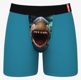 Men"s Shark Print Ball Hammock Boxer Briefs - Shark Boxers, HD Png Download, Free Download