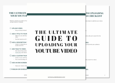 The Ultimate Guide To Uploading Your Youtube Video - Neuen Deutschen Blätter, HD Png Download, Free Download