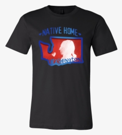 Love Washington State Native Home Map Outline Souvenir - T Shirt With Crab, HD Png Download, Free Download