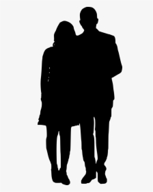 Couple-silhouette - Back Of People Silhouette, HD Png Download, Free Download