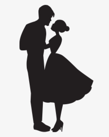 Love Silhouette Clip Art - Romantic Couple Dancing Silhouette, HD Png Download, Free Download