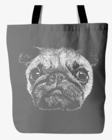 Pug Face Tote Bag - Bts Merchandise Bag, HD Png Download, Free Download