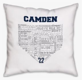 Baseball Homeplate Word Art - Cushion, HD Png Download, Free Download