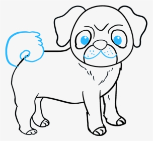 How To Draw Pug - Drawing, HD Png Download, Free Download