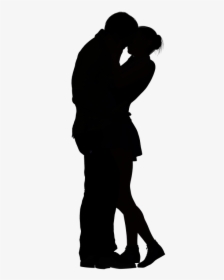 Black Silhouette Silhouettes Couples Couple Hearts Boy And Girl Love Logo Hd Png Download Kindpng