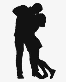 Couple Silhouette 3 Clip Arts - Black Shadow Couple Png, Transparent Png, Free Download
