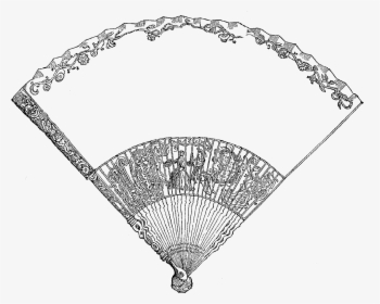 Hand Fan Drawing Png, Transparent Png, Free Download