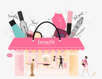 Illustration Of A Benefit Store - Benefit Cosmetics Art, HD Png Download, Free Download