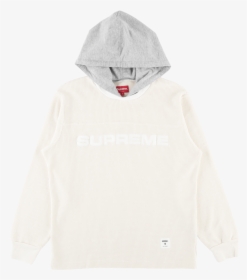 Supreme Hooded Waffle Ringer "fw - Hoodie, HD Png Download, Free Download