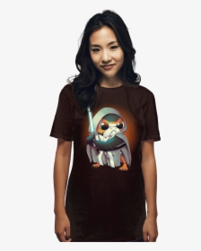 The Last Porg - Aggretsuko Glow In The Dark Shirt, HD Png Download, Free Download