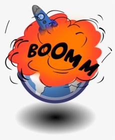 Explosion Rocket Clip Art - Bomb Clip Art Explosion, HD Png Download, Free Download