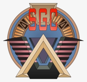 Stargate  Atlantis Logo 1" Enamel/Metal Pin FREE S&H SGPA-03 
