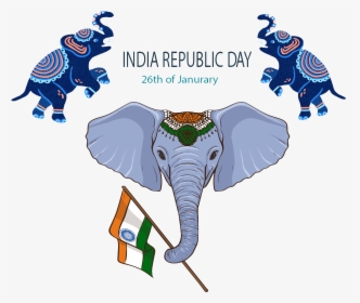 Happy Republic Day Png Image - Indian Elephant, Transparent Png, Free Download