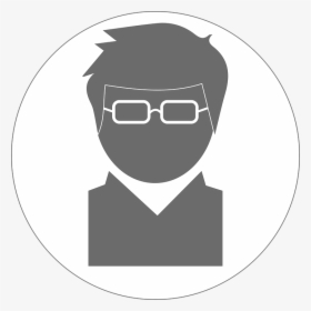 Avatar, Man, Male, Glasses, Spectacles, Intelligent - Engineer Png Black And White, Transparent Png, Free Download