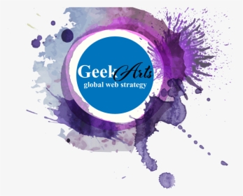 Geekarts Logo Agence Web Agence De Communication Paris - Transparent Watercolor Butterfly, HD Png Download, Free Download