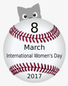 Women"s Day 03 Clip Arts - Transparent Background Baseball Png, Png Download, Free Download