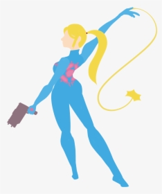 A Zero Suit Samus Sticker Available On Redbubble ♥ - Figure Skating Jumps, HD Png Download, Free Download