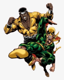 Powerman And Iron Fist - Iron Fist Y Luke Cage, HD Png Download, Free Download