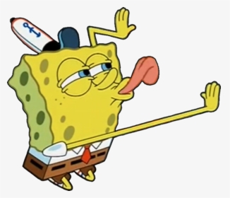 Spongebob Licking Png Transparent Png Kindpng