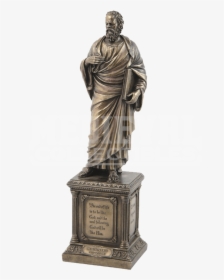 Ancient Greek Philosopher Statue , Png Download - Socrates Statue Png, Transparent Png, Free Download