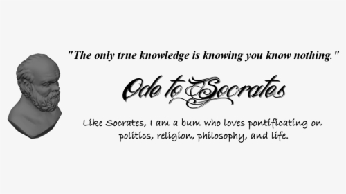 Ode To Socrates - Calligraphy, HD Png Download, Free Download
