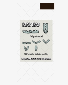 Bear Trap Pixel Art, HD Png Download, Free Download