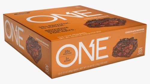 One Bars Chocolate Brownie Protein Bar - Chocolate Brownie, HD Png Download, Free Download