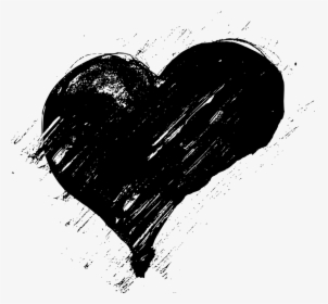 Clip Art Png For Free - Black Scribble Heart Png, Transparent Png, Free Download