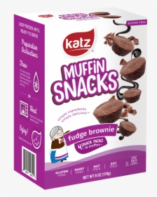 Katz Gluten Free Container Fudge Brownie Muffin Snacks - Gluten Free Snacks, HD Png Download, Free Download