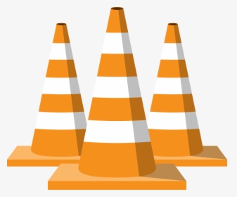 Traffic Cones Triple - Clip Art Traffic Cones, HD Png Download, Free Download