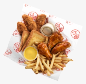 Slim Chickens 3 Wing And 3 Chicken Tender Meal - Slim Chickens, HD Png Download, Free Download