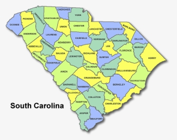 High School Codes In South Carolina - Map Of South Carolina, HD Png Download, Free Download