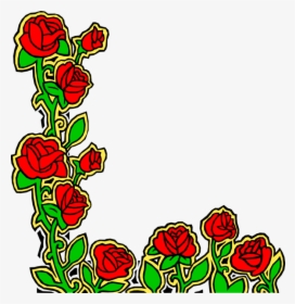 Vector Illustration Of Red Rose Garden Flowers Design - Portable Network Graphics, HD Png Download, Free Download