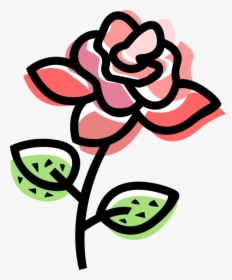 Vector Illustration Of Botanical Horticulture Rose, HD Png Download, Free Download