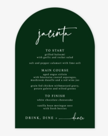 Poeme Arch Menu - Calligraphy, HD Png Download, Free Download