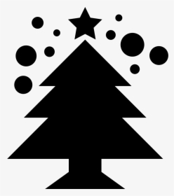Christmas Tree - Silhouette Christmas Tree Clipart, HD Png Download, Free Download
