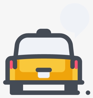 Taxi Speech Bubble Icon - Taxicab, HD Png Download, Free Download
