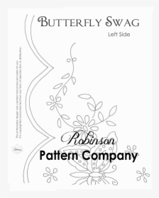 Butterfly Swag Hand Embroidery Pattern - Things In Life Aren T, HD Png Download, Free Download
