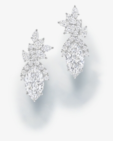 Transparent Diamond Earring Clipart - Earrings, HD Png Download, Free Download