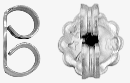 Standard View Of En6 In White Metal - Earrings, HD Png Download, Free Download
