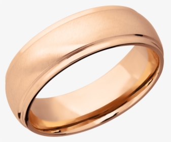 14k Rose Gold 7mm Band E, HD Png Download, Free Download