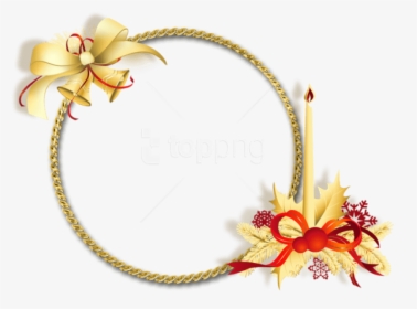 Golden Round Png - Beautiful Thoughts On Christmas, Transparent Png, Free Download